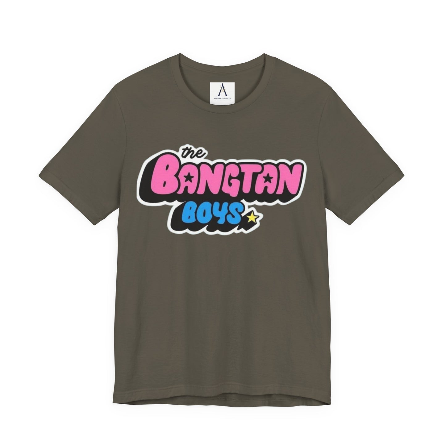 Bangtan Boys Retro Logo Tee – K-Pop BTS Fan Shirt